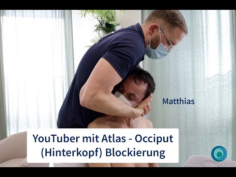 Chiropraktik | YouTuber mit Atlas -Occiput (Hinterkopf)- Blockierung | mit Matthias | deutsch | #39