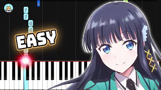 The Irregular at Magic High School Season 3 OP - "Shouted Serenade" - EASY Piano Tutorial & Sheets