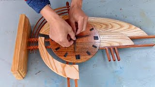 Great Woodworking Ideas // Design a desk clock for as little as $5.