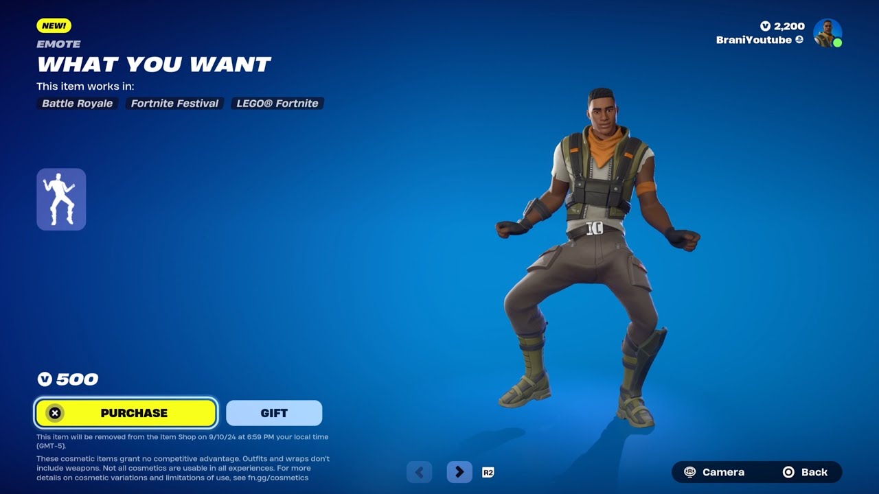 What You Want Fortnite Emote YouTube 