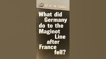What Germany Did to the Maginot Line After France Fell #OOTF #shorts