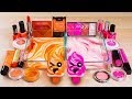 Satisfying Compilation #37 - Mixing Makeup Eyeshadow Into Slime ORANGE vs PINK & BLUE vs WHITE!