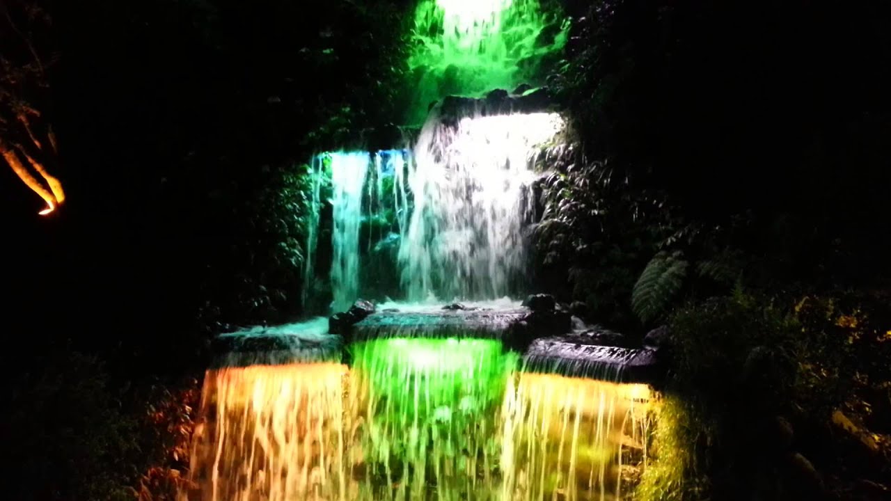 new plymouth nz festival of lights waterfall youtube festival of lights new plymouth nz