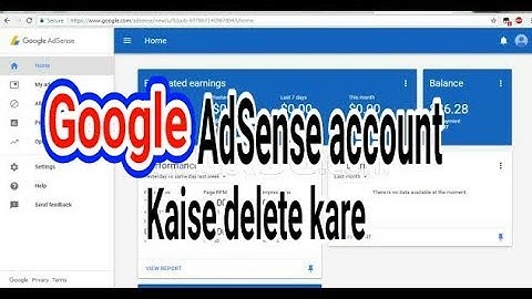 Google Adsense account kaise delete kare ? How to delete Google Adsense account