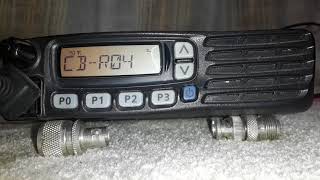 UHF CB Radio CBRS repeater demonstration using Icom radio and Rojone 12db colinear antenna