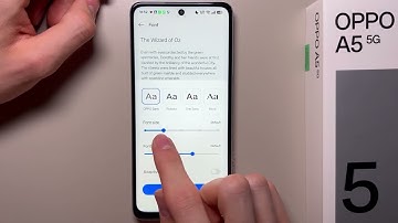 OPPO A5 5G: Hoe stel je de tekstgrootte in?