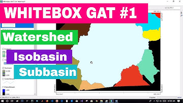 [Whitebox #1]Delineate Catchment|Watershed| Create Isobasin and Subbasin|From raster to vector