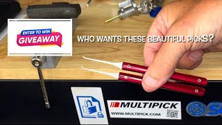 1175. Bank holiday Monday GIVEAWAY. Rim Cylinder Picked Open. Who wants these 2 beautiful lock picks