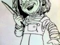Chucky Drawing In Pencil Childs Play