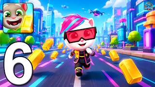 Talking Tom Gold Run - Gameplay Walkthrough Part 6 - Cyberpunk Angela (iOS, Android) screenshot 3
