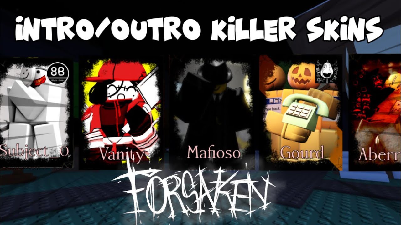 WINNING With Killer Skins With CUSTOM Intros/Outros PT1.. (Roblox Forsaken)