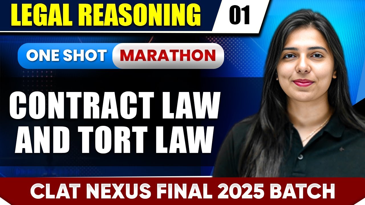 Legal Reasoning | Live Marathon In One Shot | Contract Law And Tort Law ...