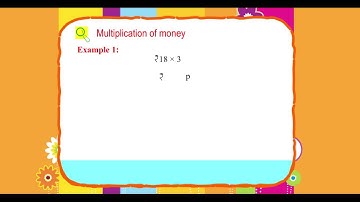 Explore Math Class 3, Unit 13, 06 Multiplication of money