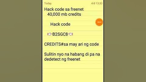 Hack code sa freenet