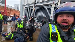 Slow Motion Ysis Of Antifa Instrument At Manchester Disorder