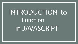 JavaScript Tutorial part 11 Function in JavaScript  | JavaScript Functions