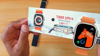 Smartwatch T800 Unboxing e review vale a pena? Apple Watch Ultra da Shopee