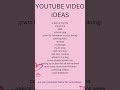 YouTube video Ideas :) #videoideasforyoutube #faceless #youtubeindia
