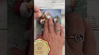Santa Christmas Decoupage Card 🎅