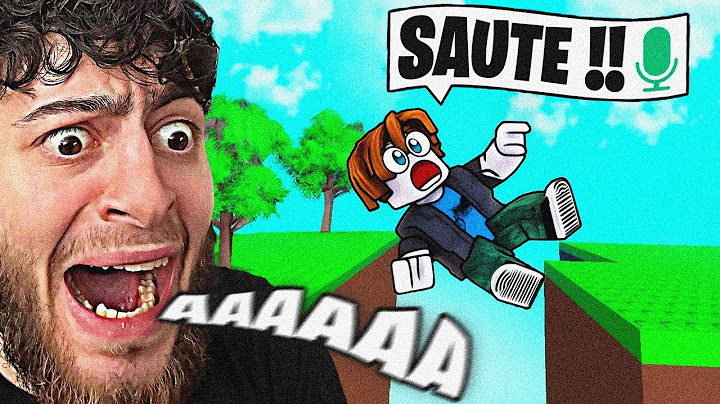 TU CRIES = TU SAUTES pour monter le plus haut possible (Voice Control ROBLOX)