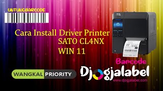 Cara Install Driver Printer Sato Cl4Nx Pada Windows 11