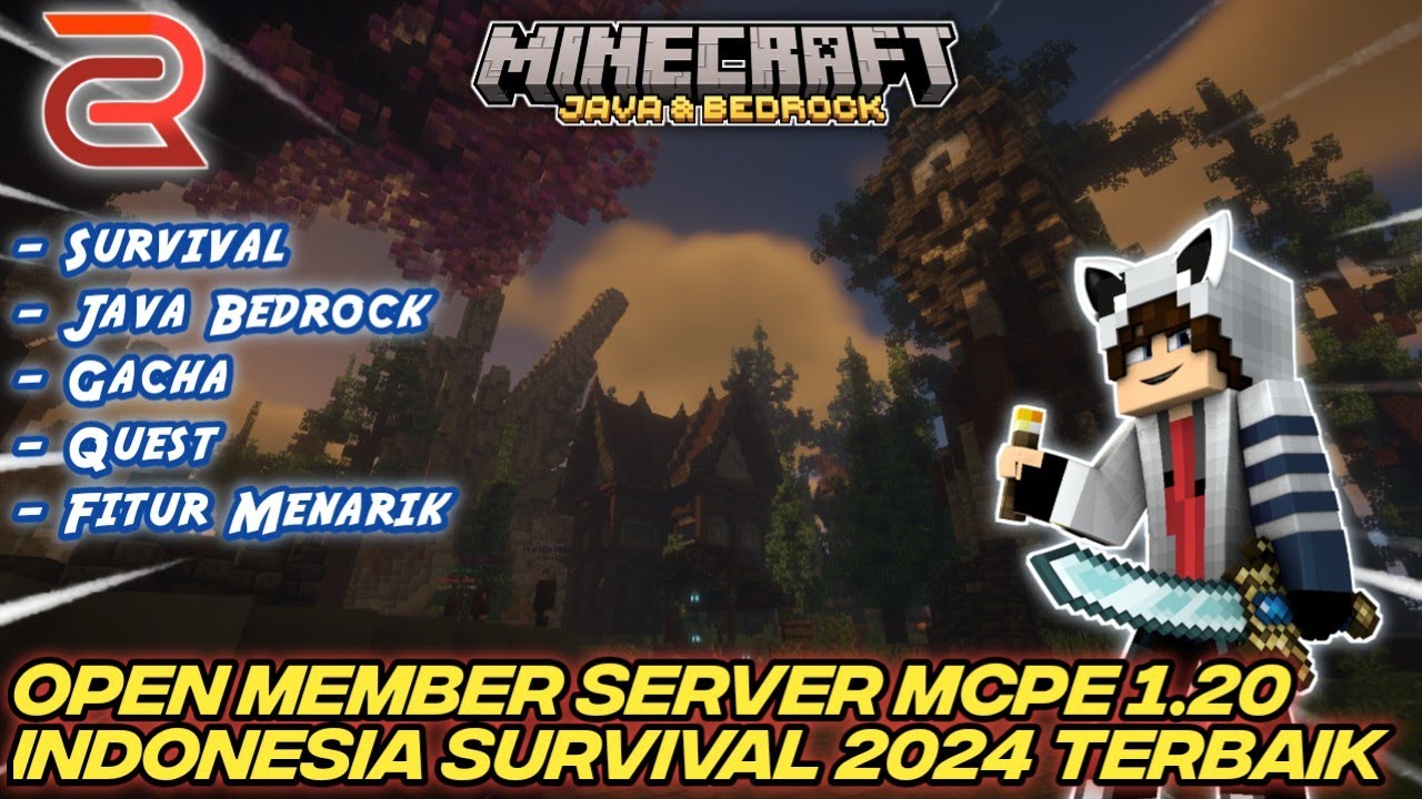 OPEN MEMBER SERVER MINECRAFT 1.20 SURVIVAL - MINECRAFT SERVER INDONESIA ...