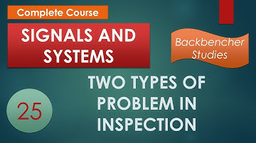 25.TWO TYPES OF PROBLEMS IN INSPECTION  || BackBencher Studies || Y.Umesh Kumar ||