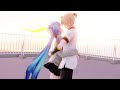 【MMD】YOASOBI - 夜に駆ける【Miku & Len】🎉6 Year Anniversary🎂 [4K] (JP/EN sub)