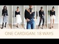 How to Style Cardigans Lookbook | 1 cardigan 18 ways! Styling Closet Essentials