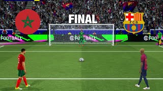 LAMINE vs HAKIMI | MOROCCO vs BARCELONA PENALTY SHOOTOUT | HIGHLIGHTS