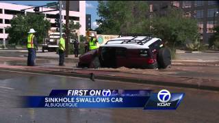 Sinkhole Swallows Car