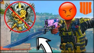 I CHOKE The NUKE-OUT!! 😡 (Black Ops 4 Knife Only in FFA)