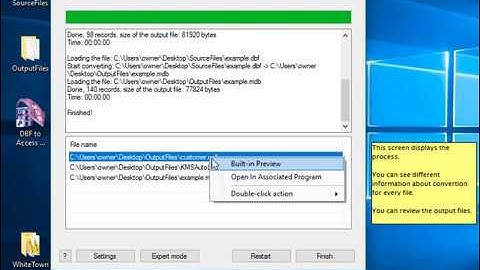 DBF to Access Converter, video manual