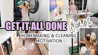 *NEW* GET IT ALL DONE WITH ME | HOMEMAKING & CLEANING MOTIVATION | Amanda's Daily Home