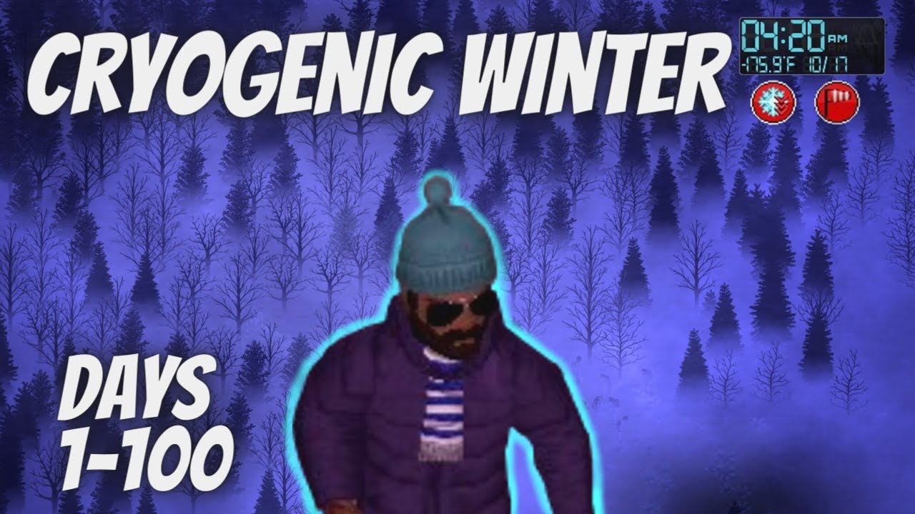I Survived 100 Days of CRYOGENIC WINTER In Project Zomboid YouTube