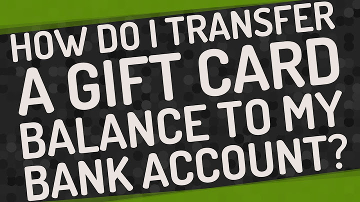 How to transfer gift card balance to bank account amazon