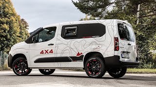 You will NEVER guess what EVERYTHING IS IN IT! Smallest REAL ALLWHEEL LIVING MOBILE Opel Combo 4x4