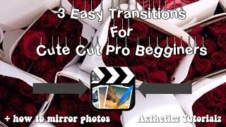 3 Easy Cute Cut Transitions For Beginners + How To Mirror Photos!