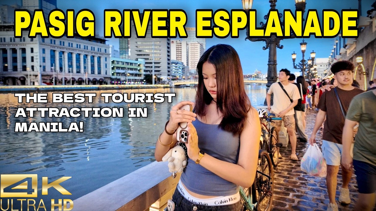 Manila Riverwalk PACKED Like Never Before! Locals & Tourists Everywhere [4K] 🇵🇭