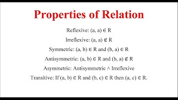 Discrete Mathematics: Properties of Relation
