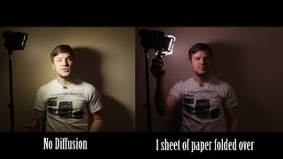 DIY LED DIFFUSION - Filmmaking on a Budget!