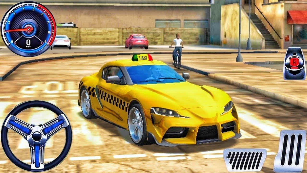 City Taxi Driving Simulator 3D Real Street Cab Service Gameplay Android Pick & Drop Missions