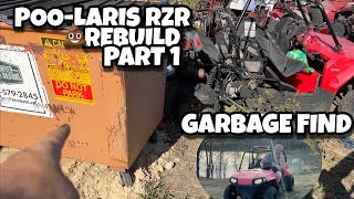 Poo-laris RZR Rebuild Part 1 Garbage Find Polaris RZR 170