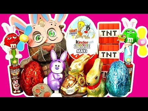 OEUF & JOUET] Pâques: Lapin Kinder, Oeufs Playmobil et M&M's - Unboxing  easter stuff 