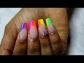 HOW TO: Rainbow Tip Nails