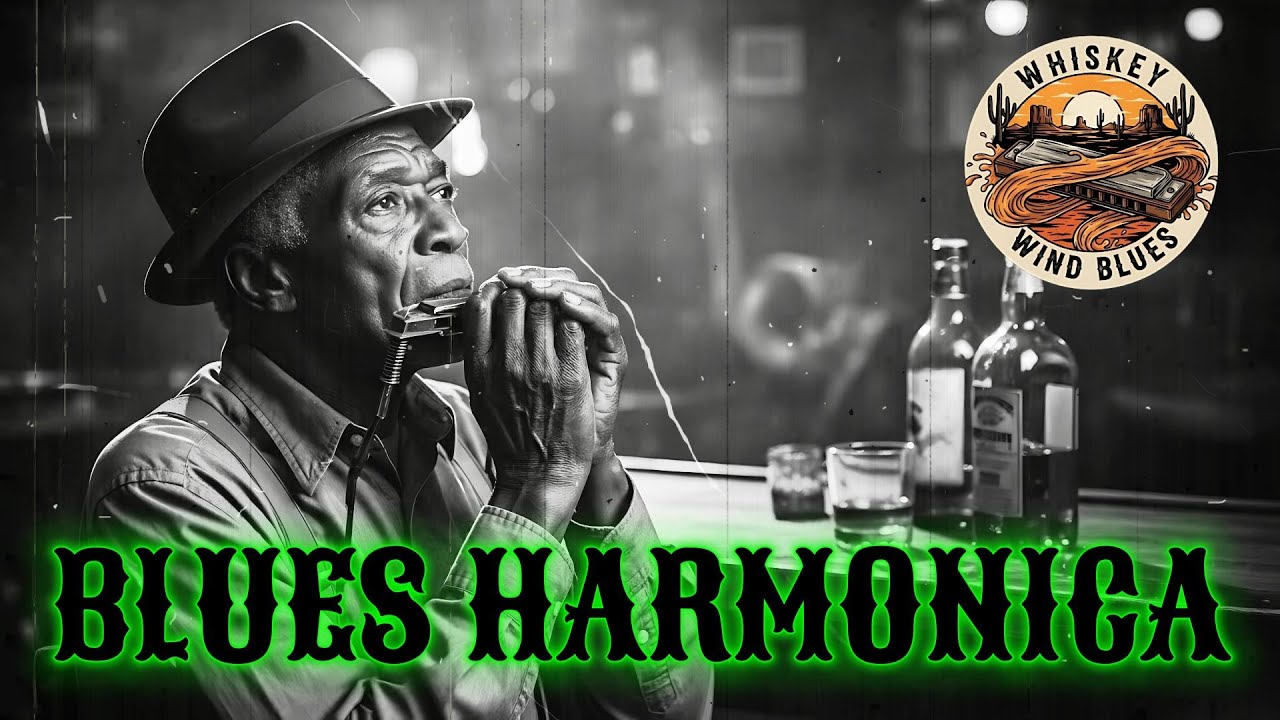 Midnight Vintage Delta Blues – Acoustic Harmonica Night Mood