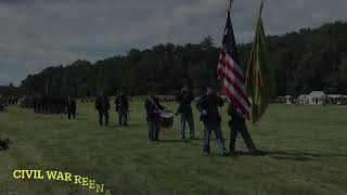 Civil War reenactors  parade at American Heritage Museum