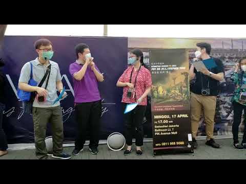 國際歸正福音神學院神學生街頭獻詩佈道《若你曾愛過耶穌你主》唐崇榮詞曲