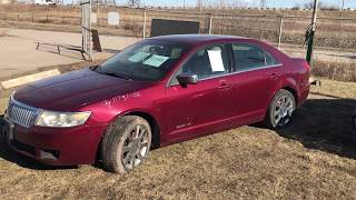2006 Lincoln Zephyr Junk yard Walk Around and Start up