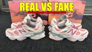 Real vs Fake Joe Freshgoods x New Balance 9060 Pink from Suplook